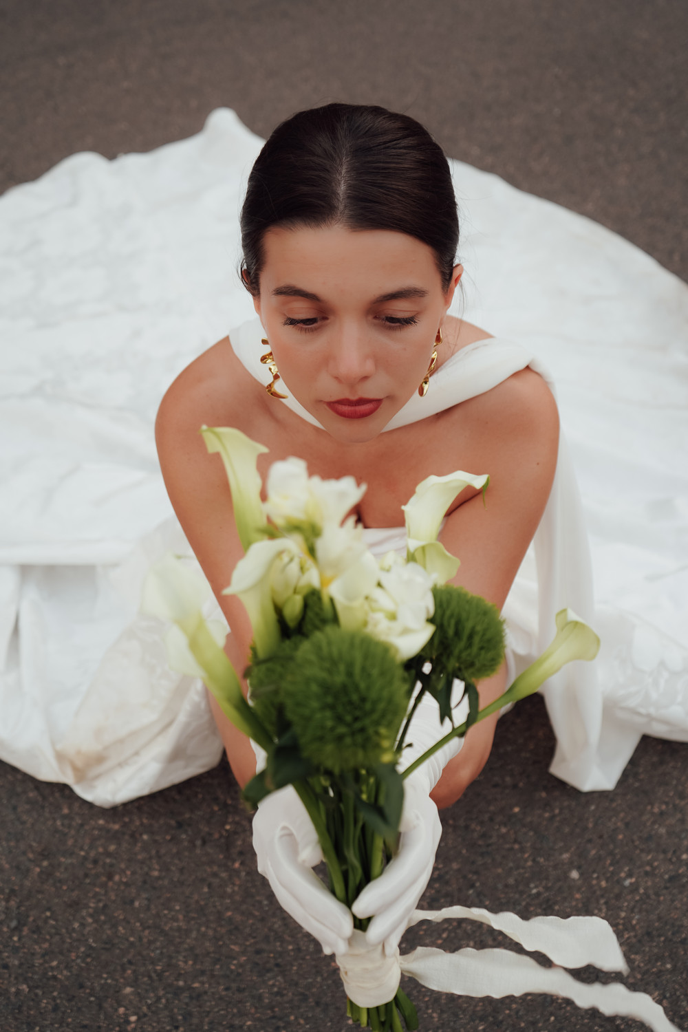 Braut mit Callas